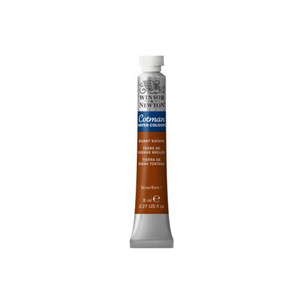 Cotman watercolour 8ml Burnt Sienna 074