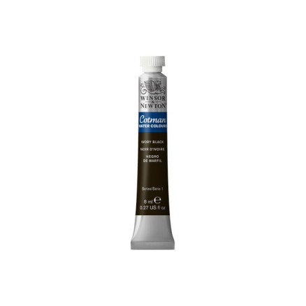 Cotman watercolour 8ml Ivory Black 331