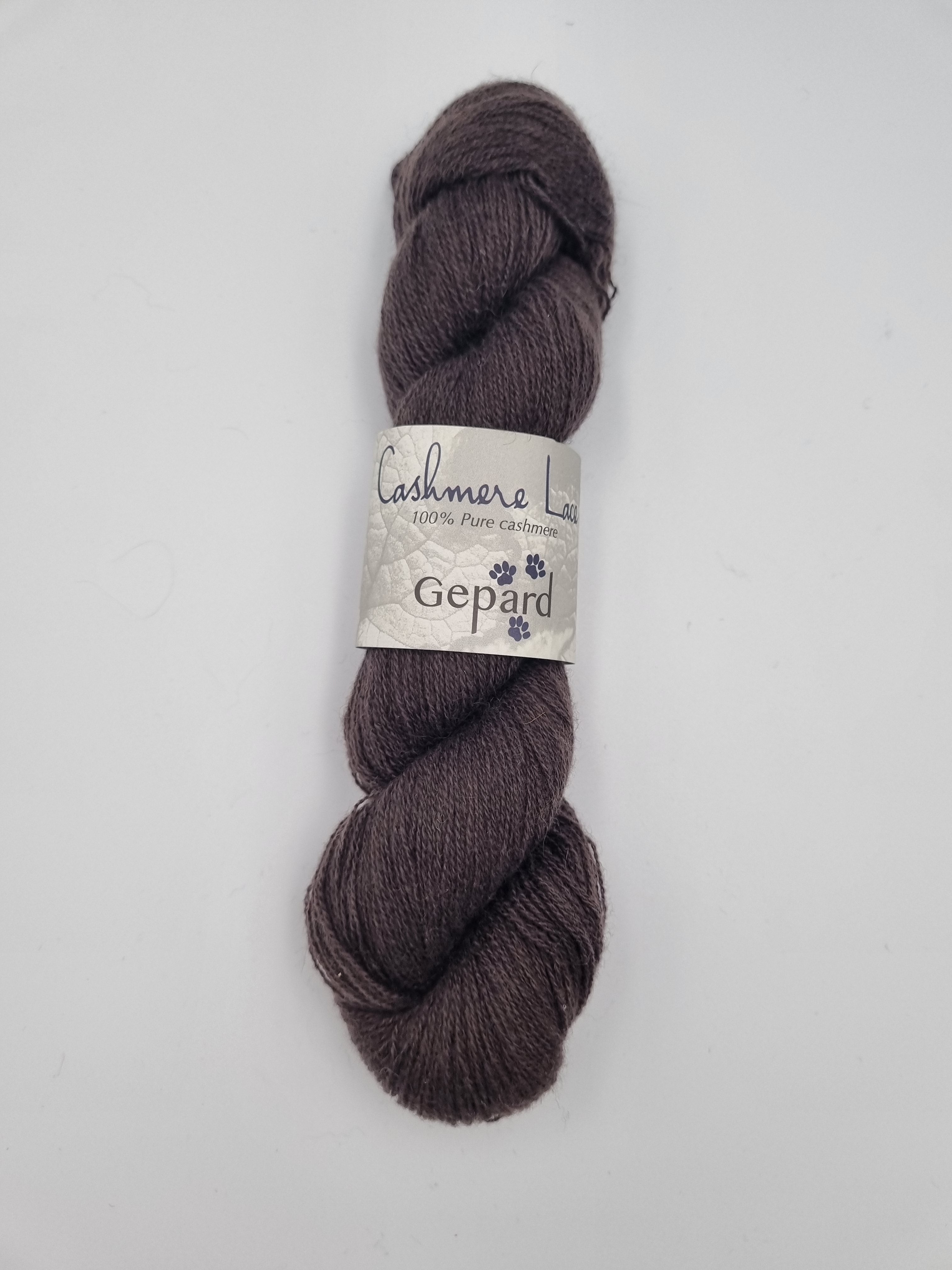 Gepard Garn, Cashmere Lace, 100% cashmere - 196B Kaffebrun