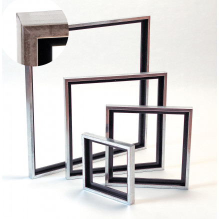 Svæveramme træ antik-silverlook 20x60