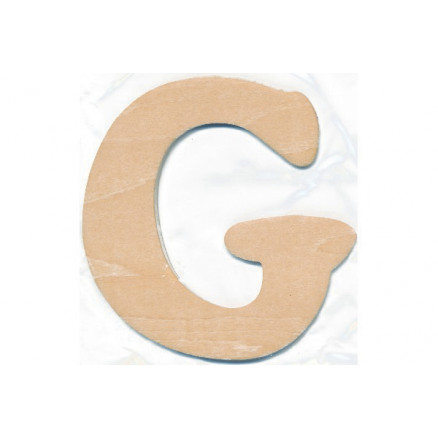 Træbogstav G 10cm x 4mm