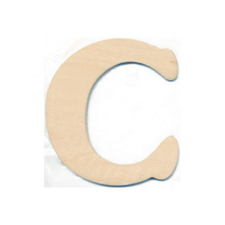 Træbogstav C 10cm x 4mm