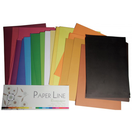Rivepapir 35x50cm 90g 100stk 20 ass farver