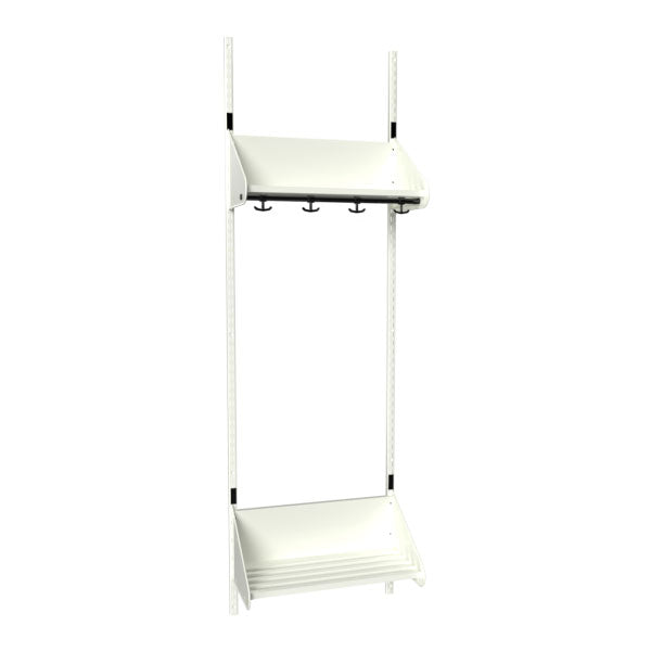 BST Kombination F, Startsektion 2 pladser B 600 mm, hvid