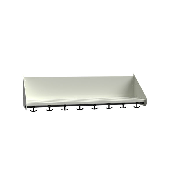 BST Hattehylde uden skillevægge, 4 pladser B1000 mm Hvid