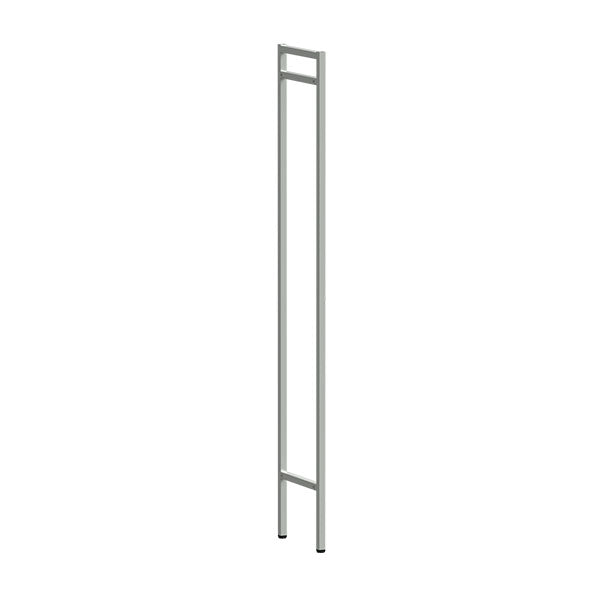 Afslutning til hatte/skohylde D400 mm lysegrå