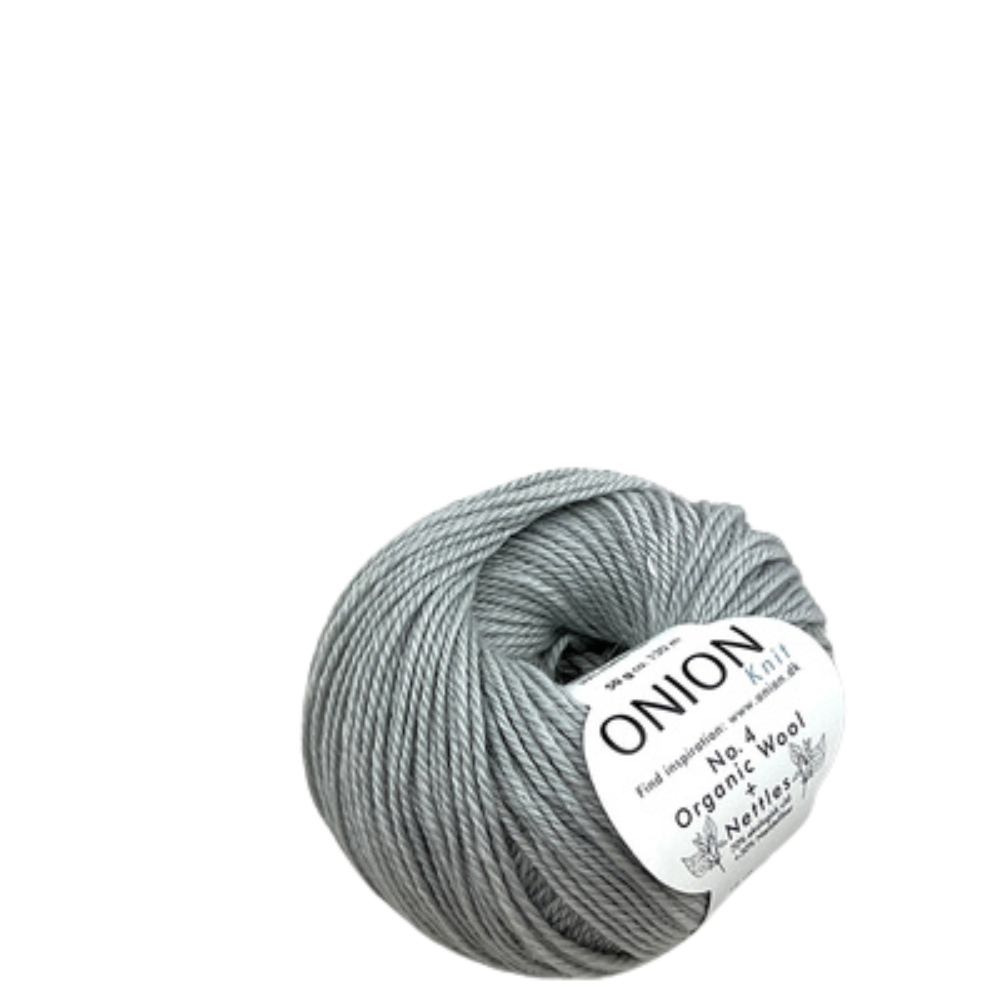 Onion Knit Onion No. 4 uldgarn med økologisk uld og nældefiber - 809 Lys Grå (lot 74)