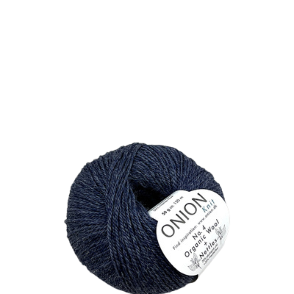 Onion Knit Onion No. 4 uldgarn med økologisk uld og nældefiber - 810 Jeansblå