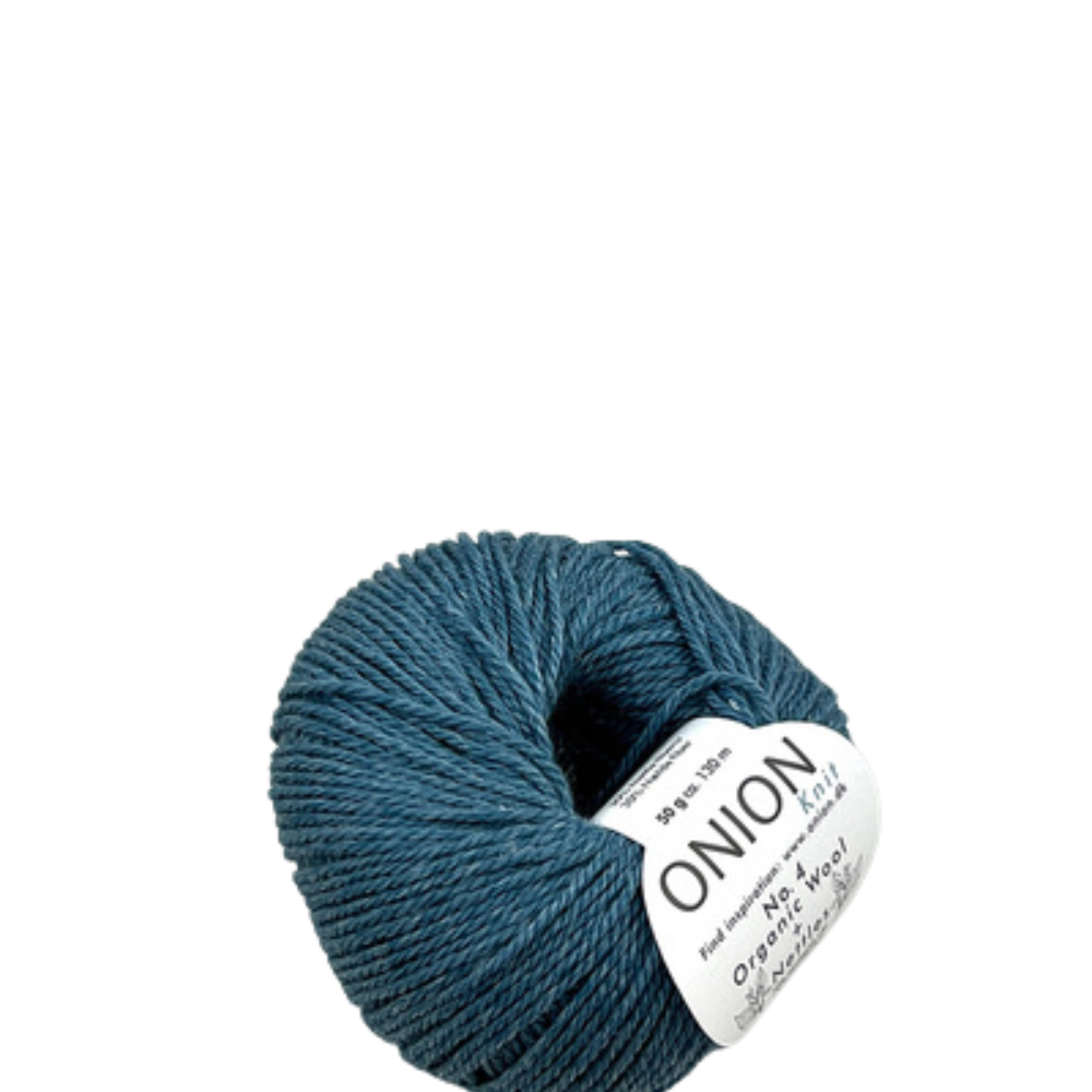 Onion Knit Onion No. 4 uldgarn med økologisk uld og nældefiber - 814 Petrol