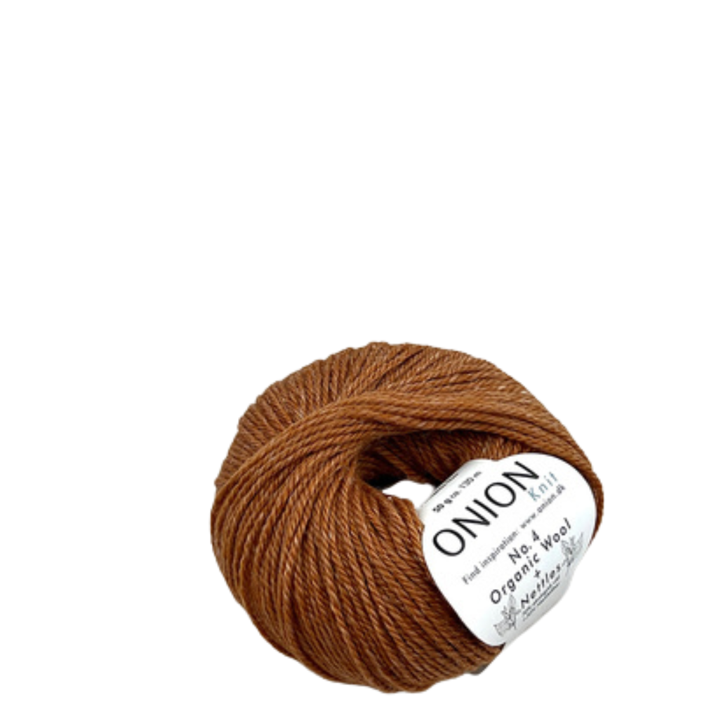 Onion Knit Onion No. 4 uldgarn med økologisk uld og nældefiber - 815 Orange