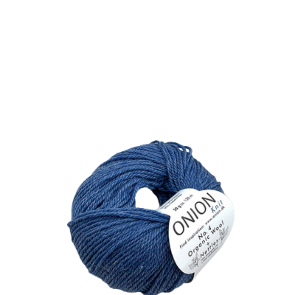 Onion Knit Onion No. 4 uldgarn med økologisk uld og nældefiber - 820 Lys Denim