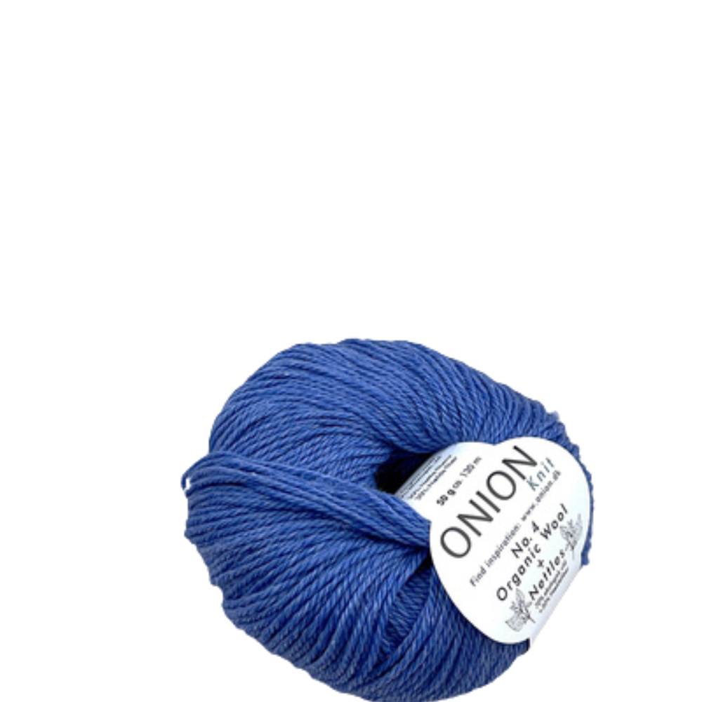Onion Knit Onion No. 4 uldgarn med økologisk uld og nældefiber - 824 Klar Blå