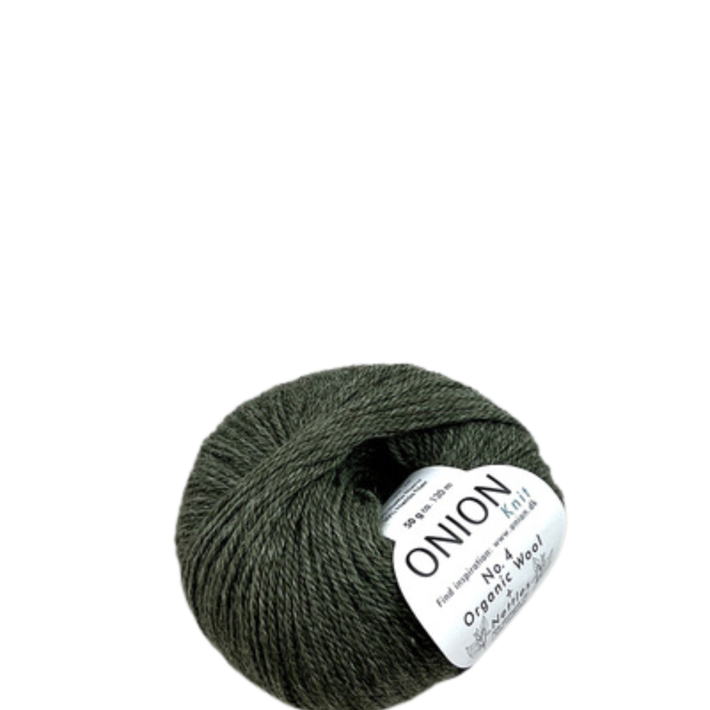Onion Knit Onion No. 4 uldgarn med økologisk uld og nældefiber - 833 Khaki