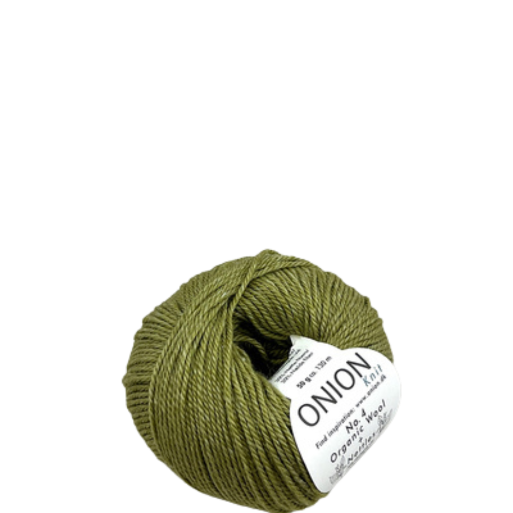 Onion Knit Onion No. 4 uldgarn med økologisk uld og nældefiber - 836 Lys mos grøn