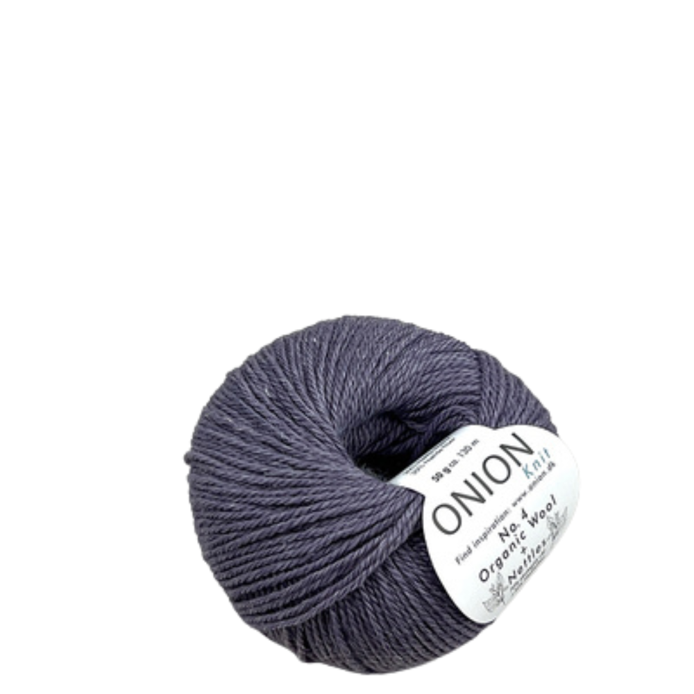 Onion Knit Onion No. 4 uldgarn med økologisk uld og nældefiber - 837 Lilla