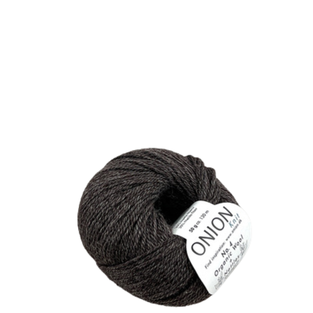 Onion Knit Onion No. 4 uldgarn med økologisk uld og nældefiber - 839 Chokobrun