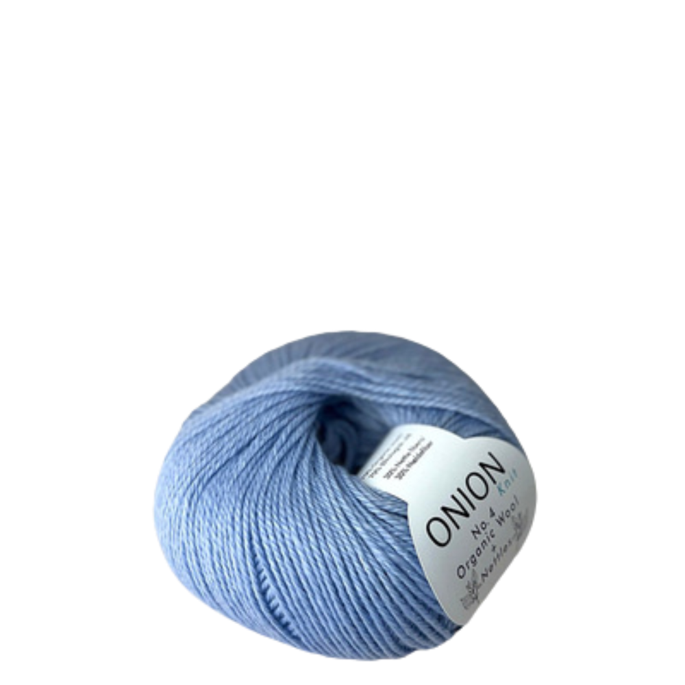 Onion Knit Onion No. 4 uldgarn med økologisk uld og nældefiber - 842 Lys Blå