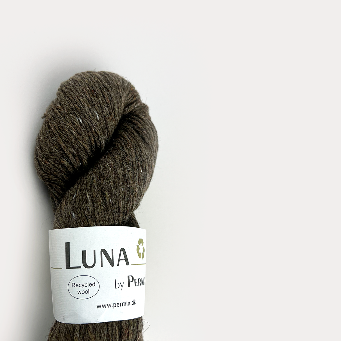 Luna by Permin Recycled uld - 03 Brun