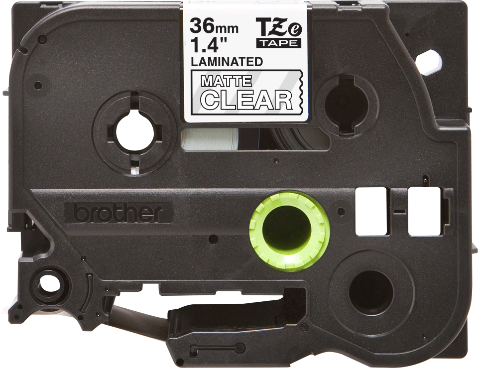 Brother TZe tape 36mm white/clear mat