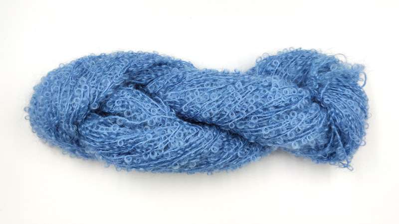 Mohair Boucle. Mohair og uld fra Mohair by Canard - 1012 Isblå