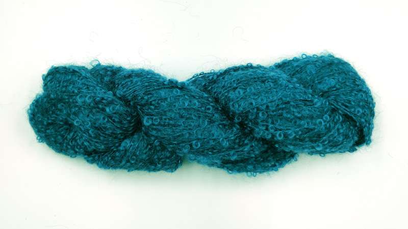 Mohair Boucle. Mohair og uld fra Mohair by Canard - 1033 Petrol