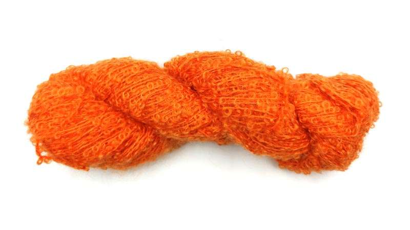 Mohair Boucle. Mohair og uld fra Mohair by Canard - 1027 Appelsin