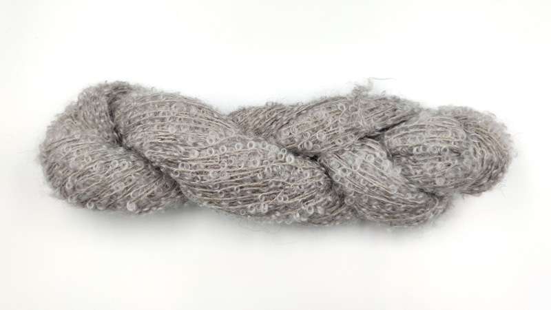 Mohair Boucle. Mohair og uld fra Mohair by Canard - 1081 Sølvgrå