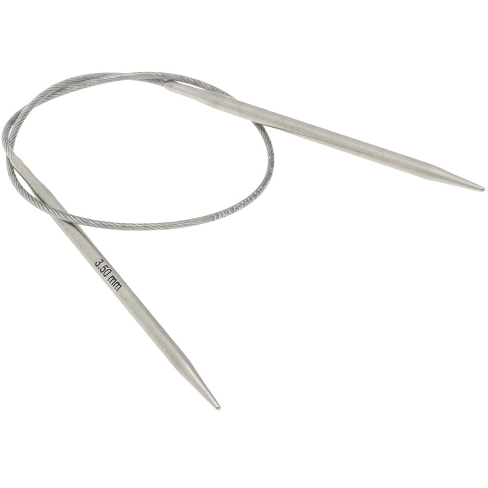 Rundpinde i stål fra Lana Grossa - 4,5 - 80cm