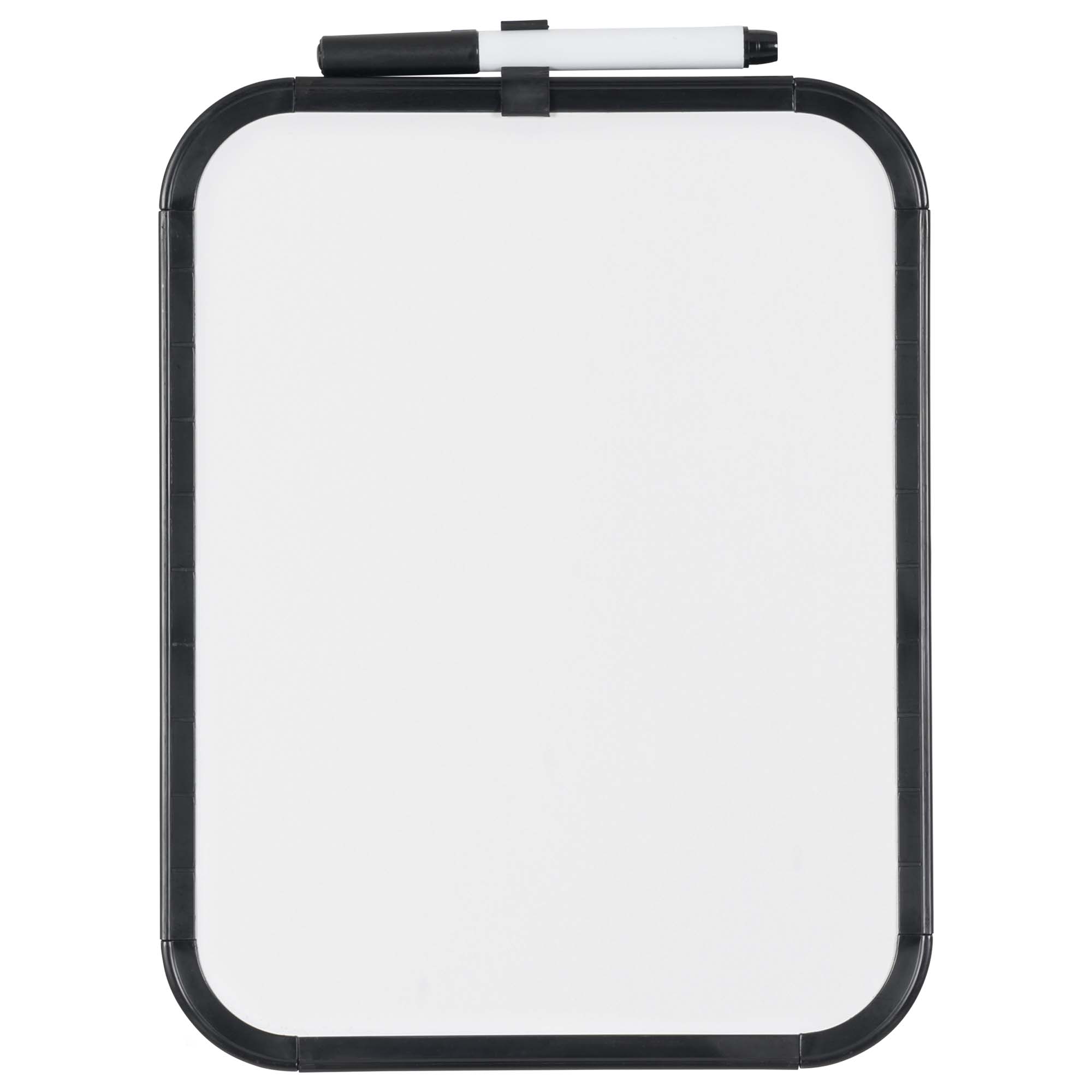 Mini whiteboardtavle med sort ramme 21,6 x 27,9 cm