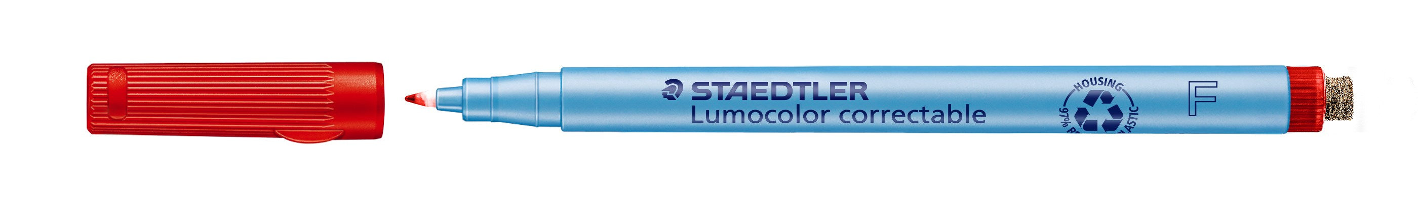 Marker Lumocolor Correctable F non-perm 0,6mm rød