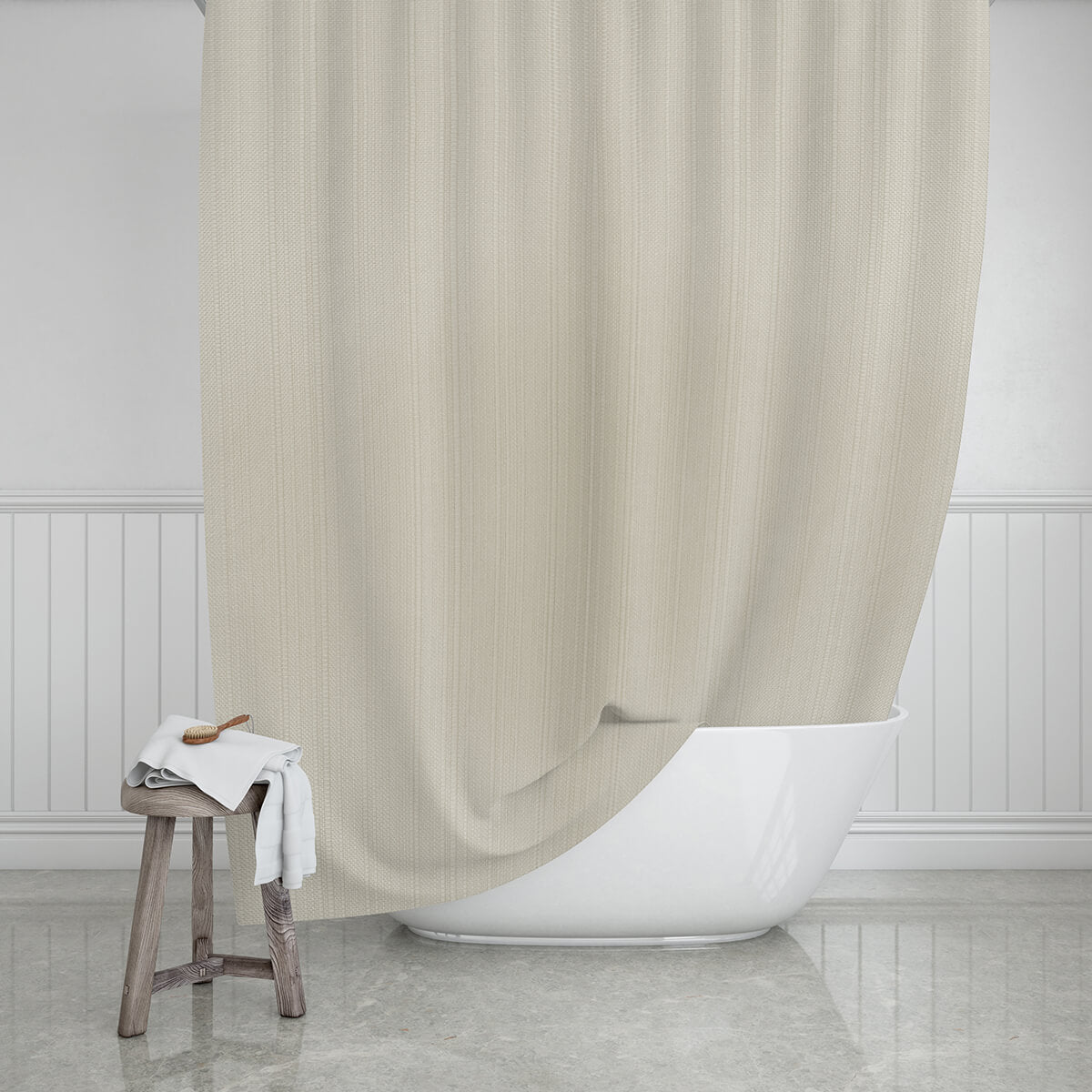 Badeforhæng, Etherea, Sand,180 x 200 cm