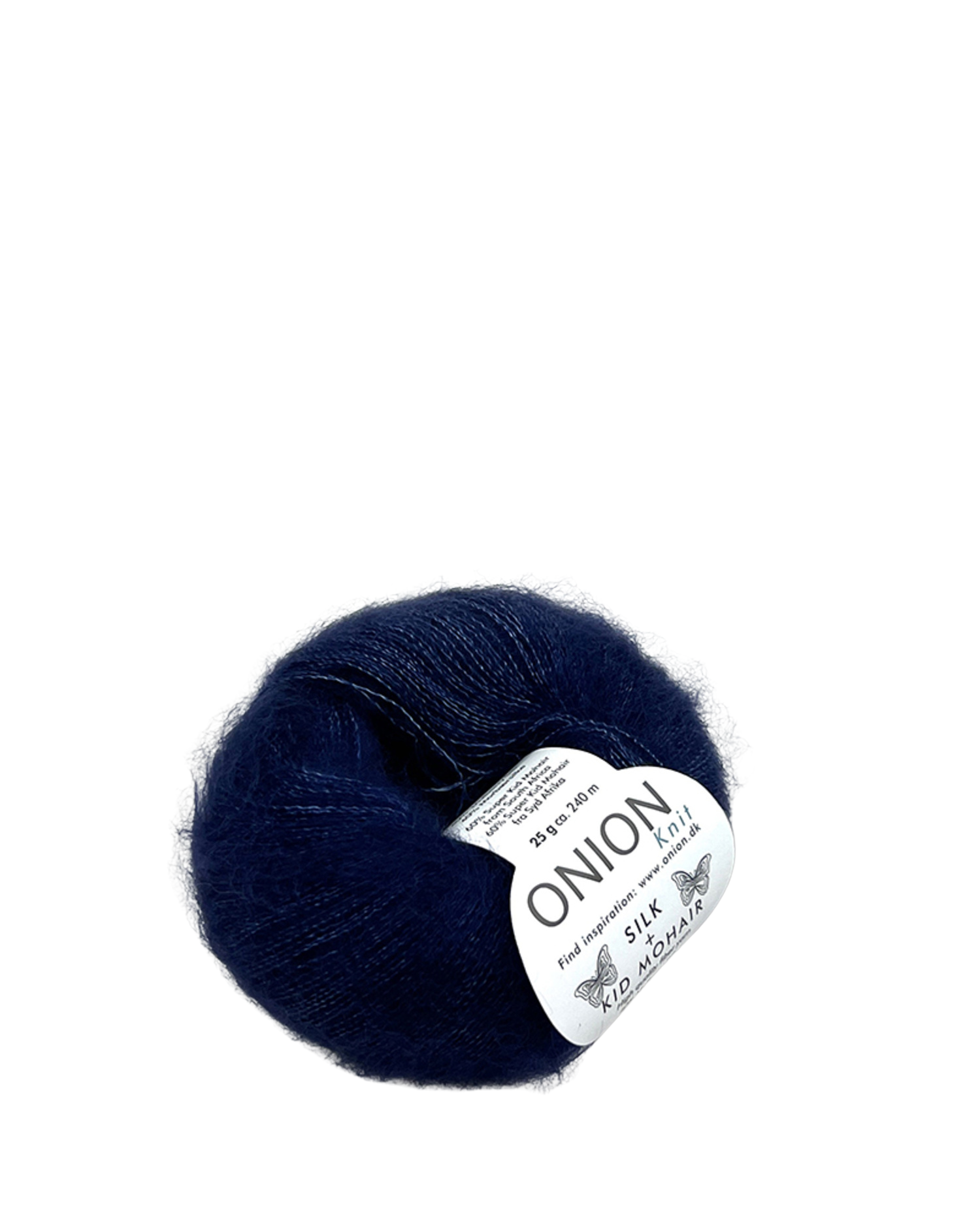 Onion Knit Onion Silk + Kid Mohair følgetråd i silke og mohair - 3011 Mørk blå