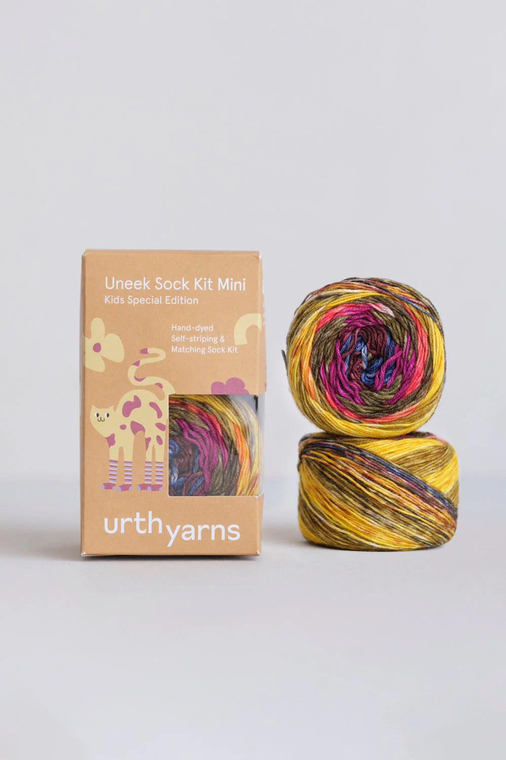 Urth Yarns, Uneek sock kit mini, håndfarvet strømpegarn - 54