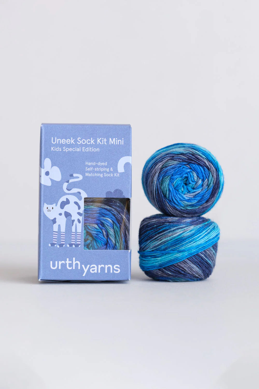 Urth Yarns, Uneek sock kit mini, håndfarvet strømpegarn - 64