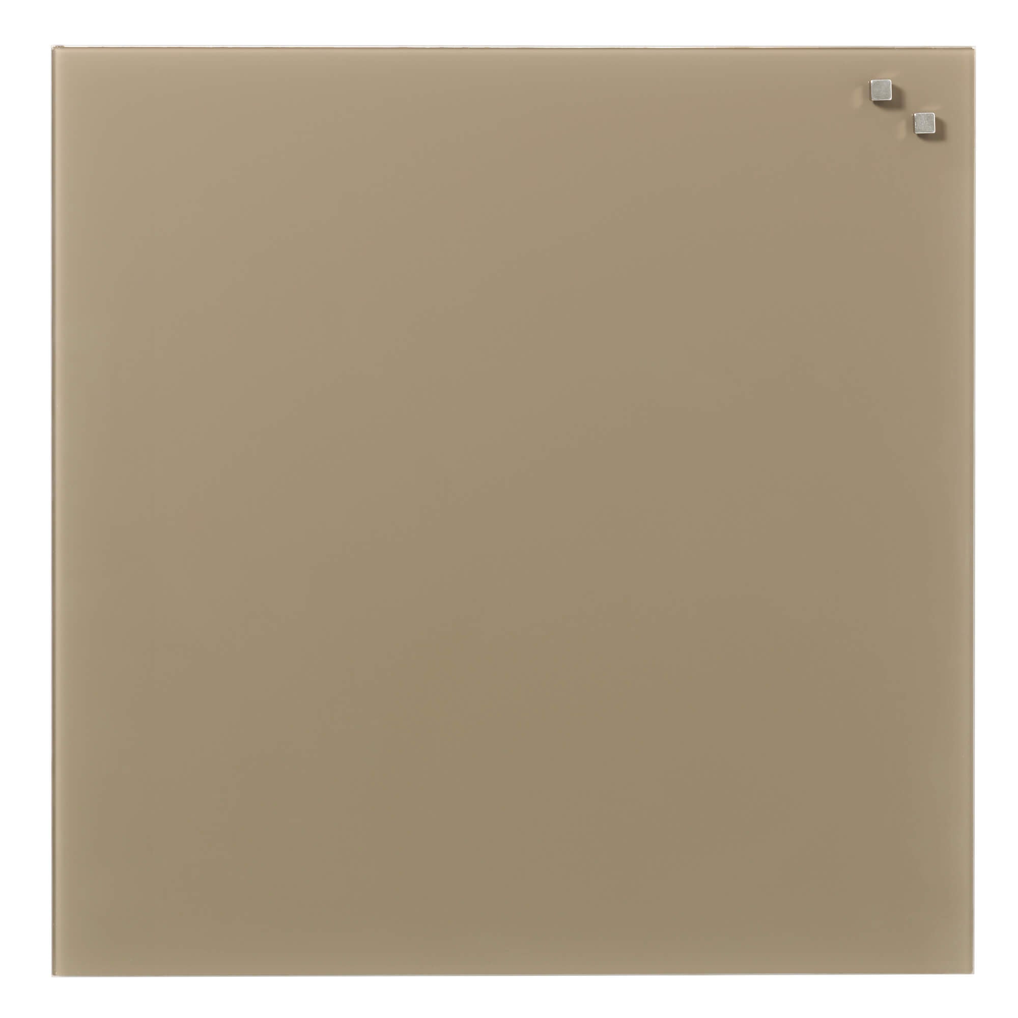 45 x 45 cm. Beige Magnetisk Glastavle
