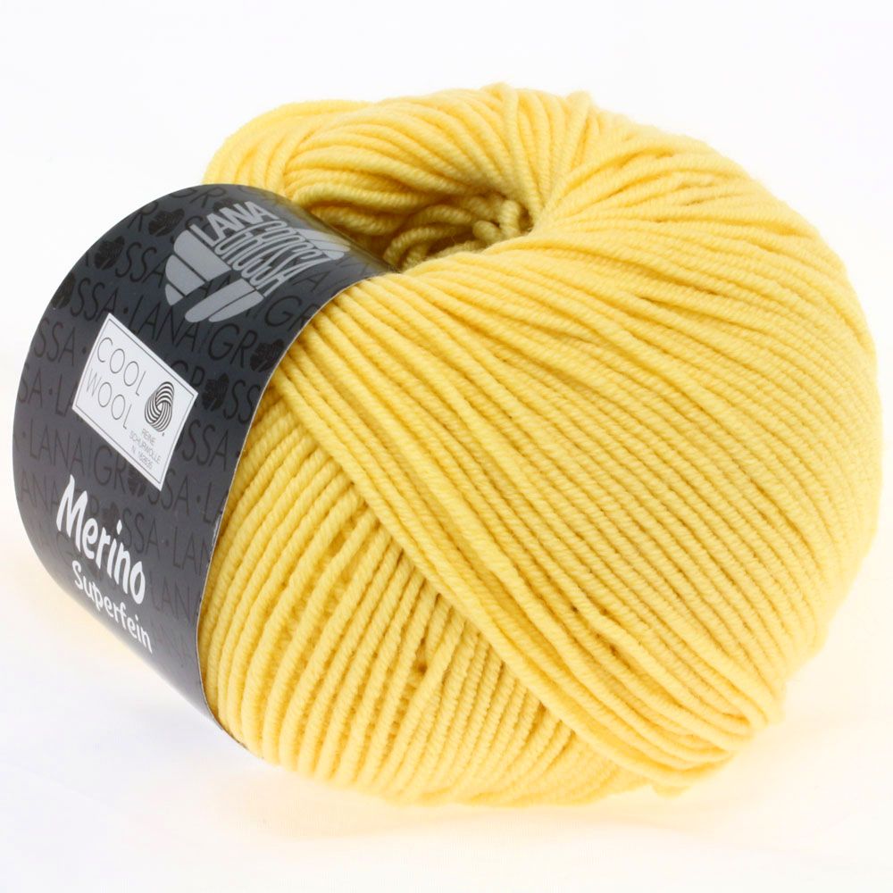 Lana Grossa Cool Wool, merinould - 0411 Lys gul/vanilie