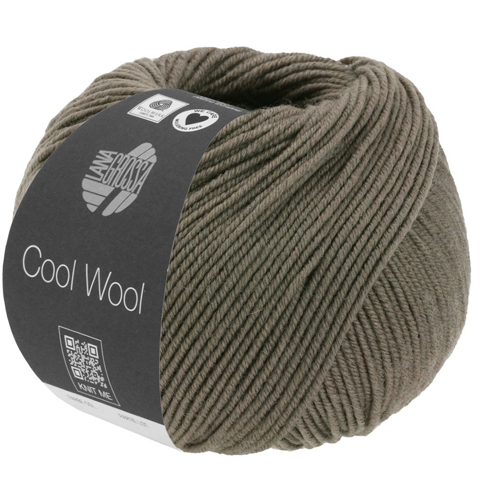 Lana Grossa Cool Wool, merinould - 1422 Chokobrun Melange