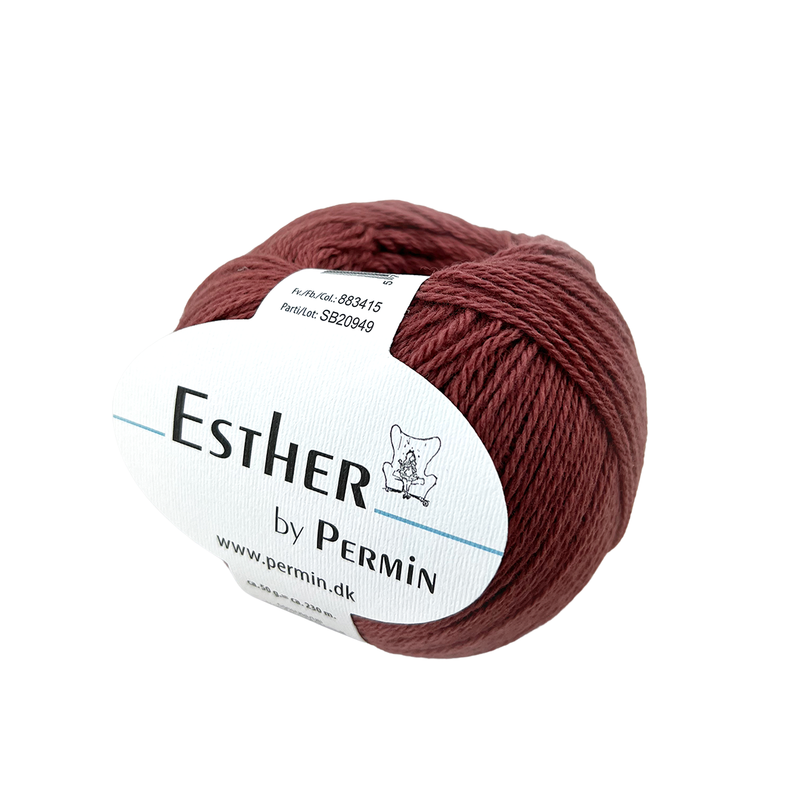 Esther by Permin Bomuld og Uld - 15 Gammel rosa