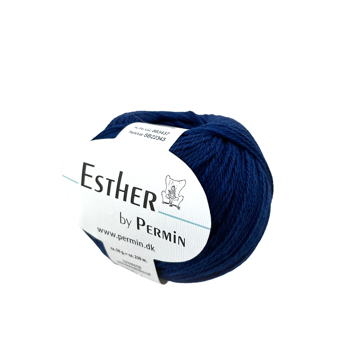 Esther by Permin Bomuld og Uld - 37 Indigo