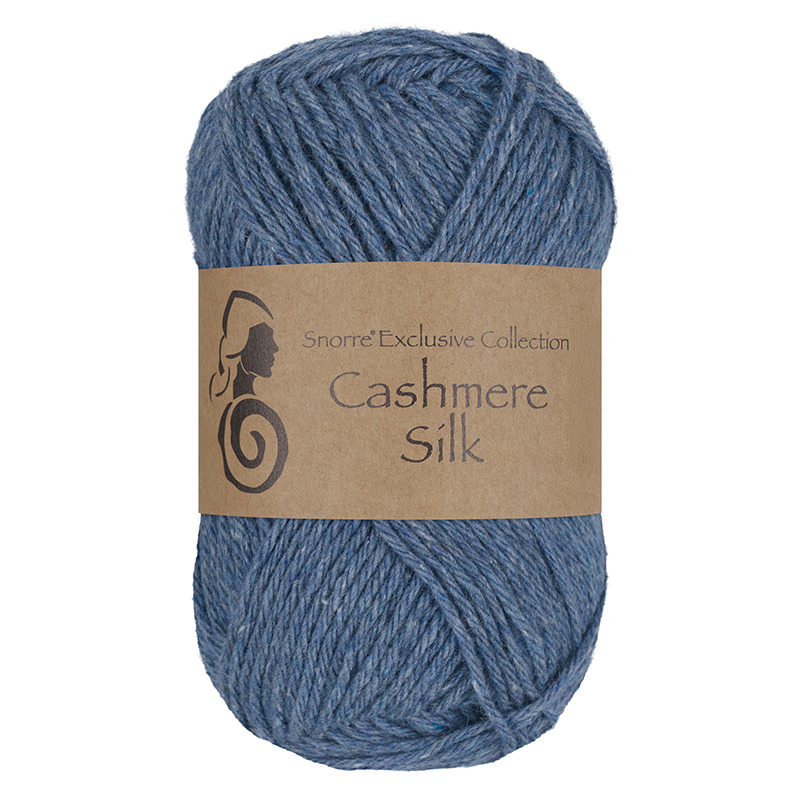 Viking Snorre Cashmere Silk - 624 Denim, Kashmir/silke, fra Viking