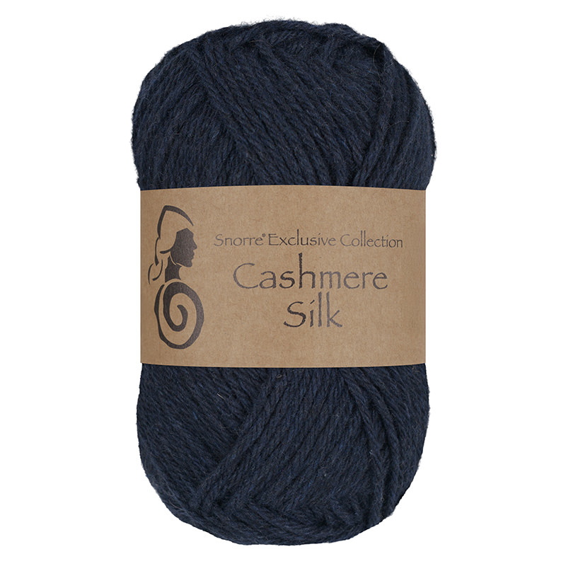 Viking Snorre Cashmere Silk - 625 Blåbær, Kashmir/silke, fra Viking
