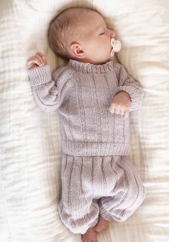 "Mys" Bluse og buks - Viking Design SEC 12-2A Kit - 1 - 24 mdr - Viking cashmere silk, fra Viking