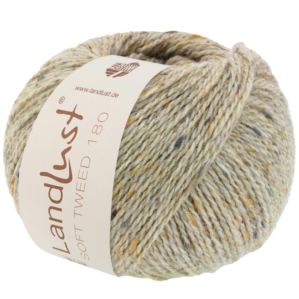 Lana Grossa Landlust Soft Tweed 180, tweedgarn i merinould - 102 beige