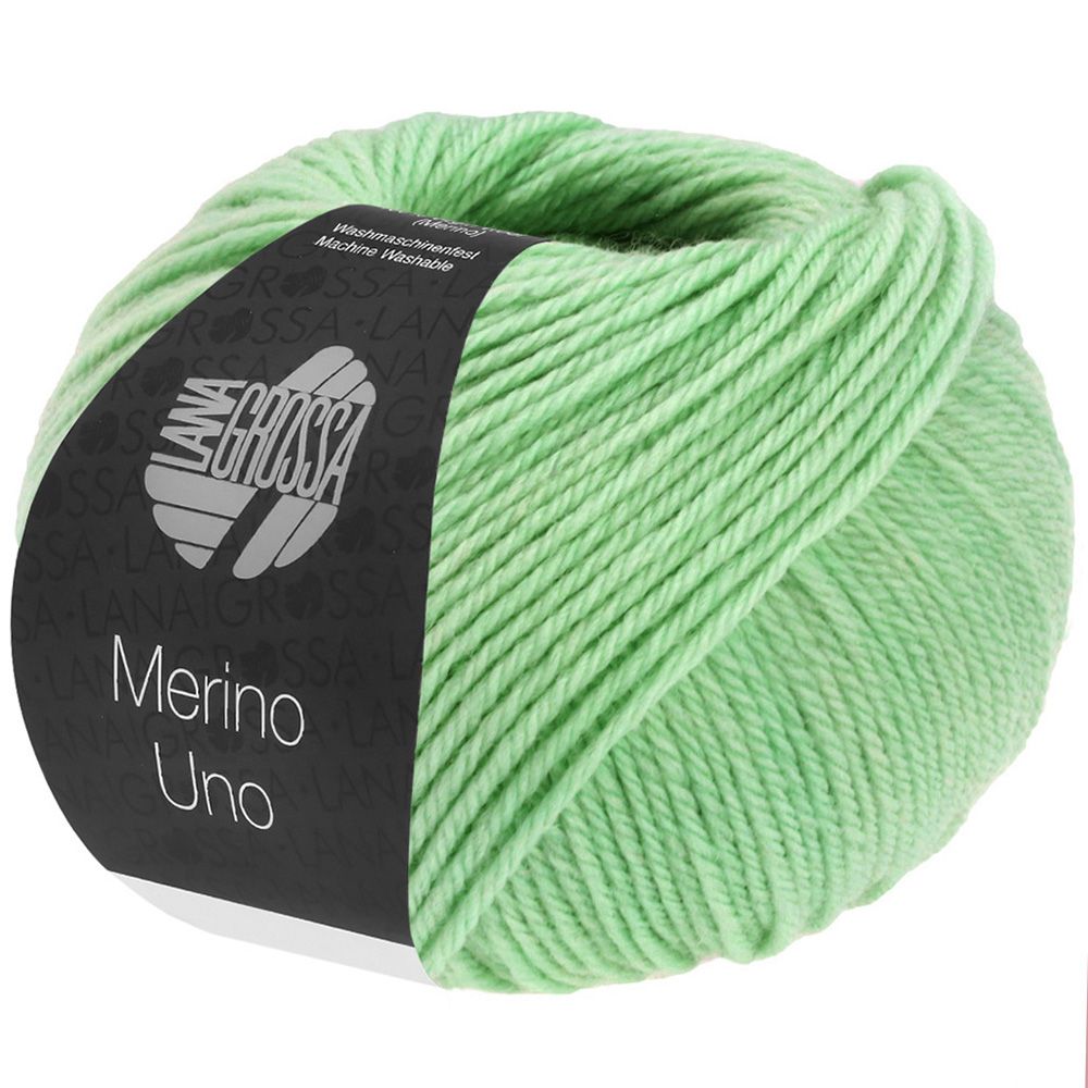 Lana Grossa Merino Uno, merinouldgarn - 73 Pastelgrøn (lot 24645)