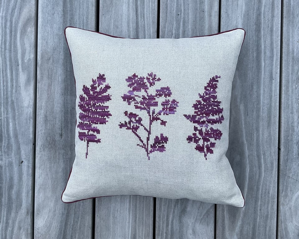 Baldyre Broderi, Puder, Broderikit - Hebarium Rød