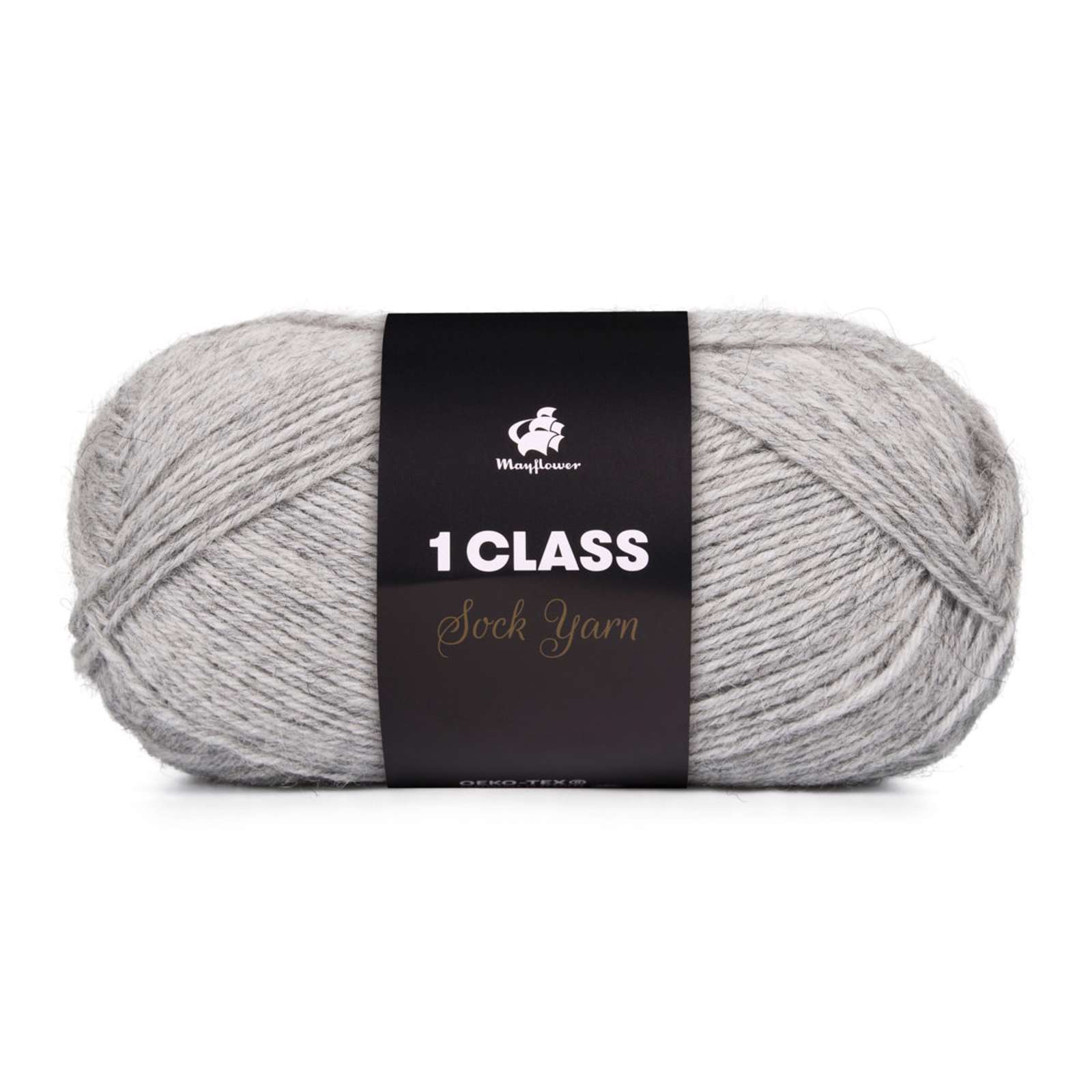 1 Class - strømpegarn - Askegrå (34)