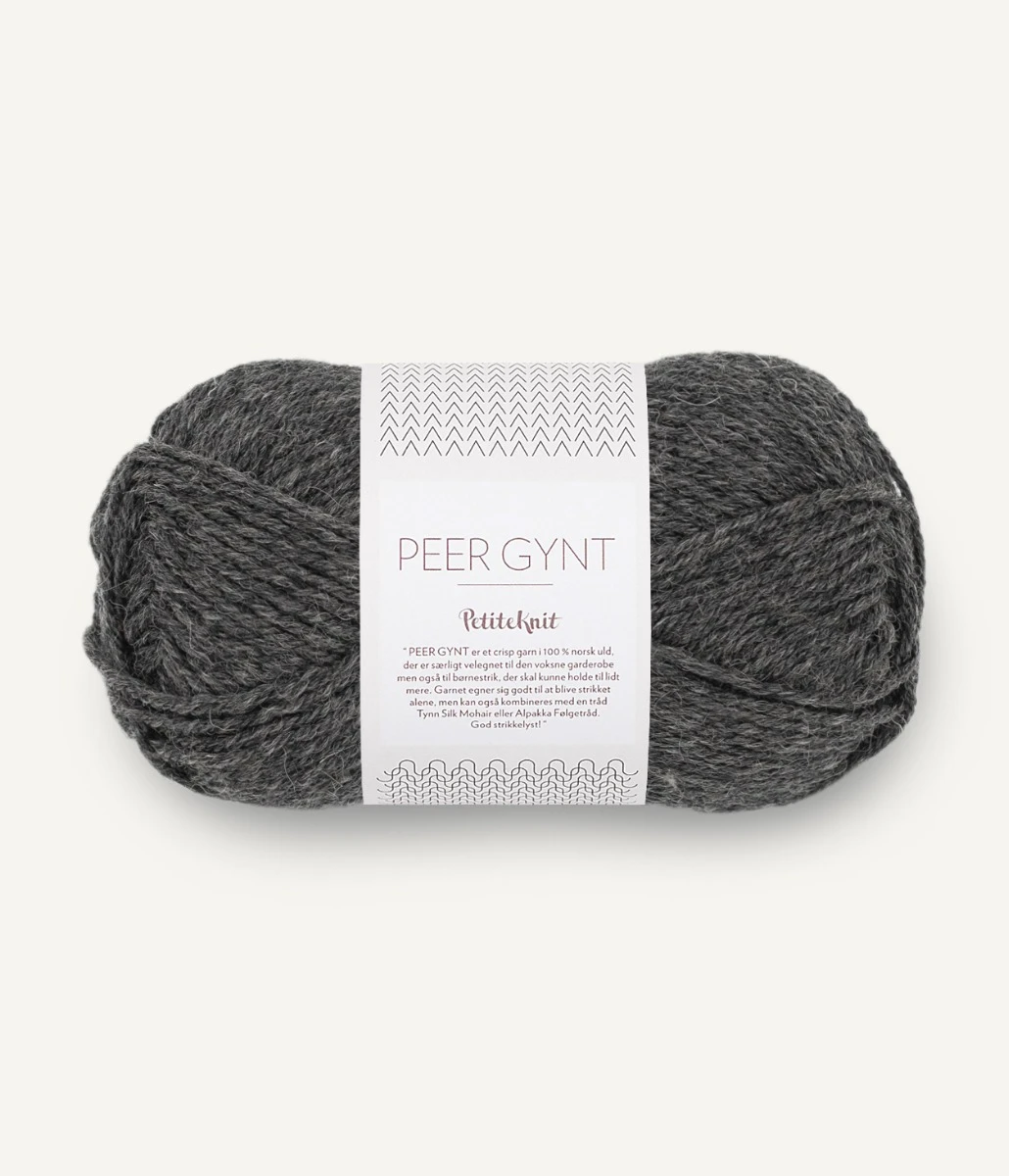Sandnes Petiteknit Peer Gynt Charcoal Melange 1065