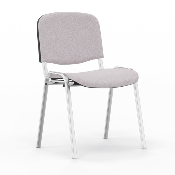 Iso stol, Lys grå med alugrå stoleben