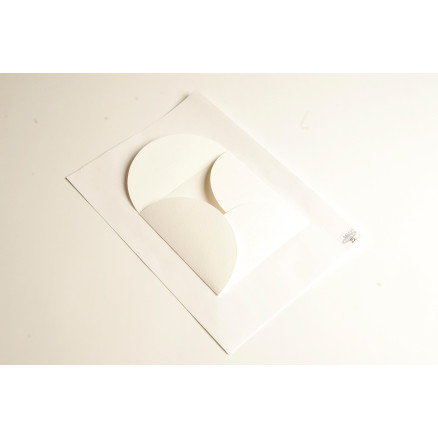 R. E. foldekuvert 160g 14x14cm hvid 25 stk