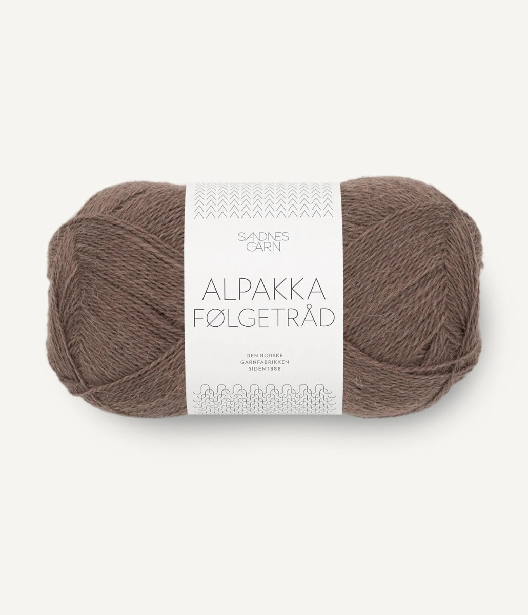 Alpakka Følgetråd Agern 3161